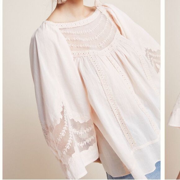 Anthropologie Valentia Peasant Blouse size 4 - Picture 2 of 15